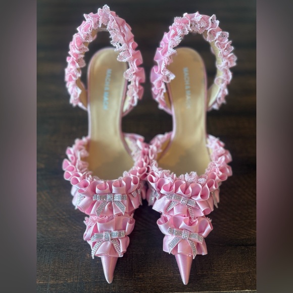 Mach and Mach pink heels sz 36 or 6.5 - Picture 3 of 5